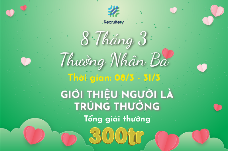 8 Tháng 3 - Thưởng Nhân Ba